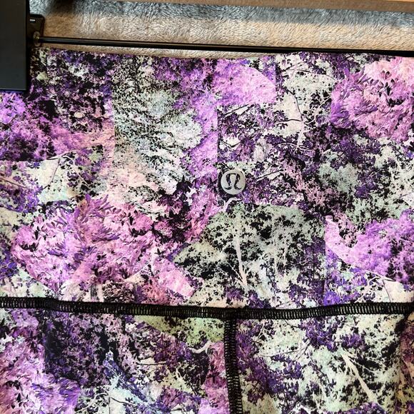 Lululemon Wunder Under High Rise Leggings Size 6 Purple Silver Black 28” Inseam - Picture 5 of 7